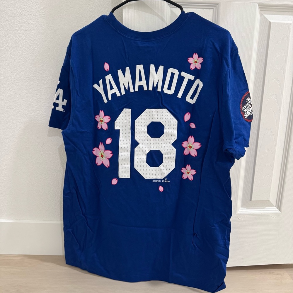 Nike - Takashi Murakami + MLB Yamamoto Dodgers SS Tee - Blue - NWT - Picture 8 of 10